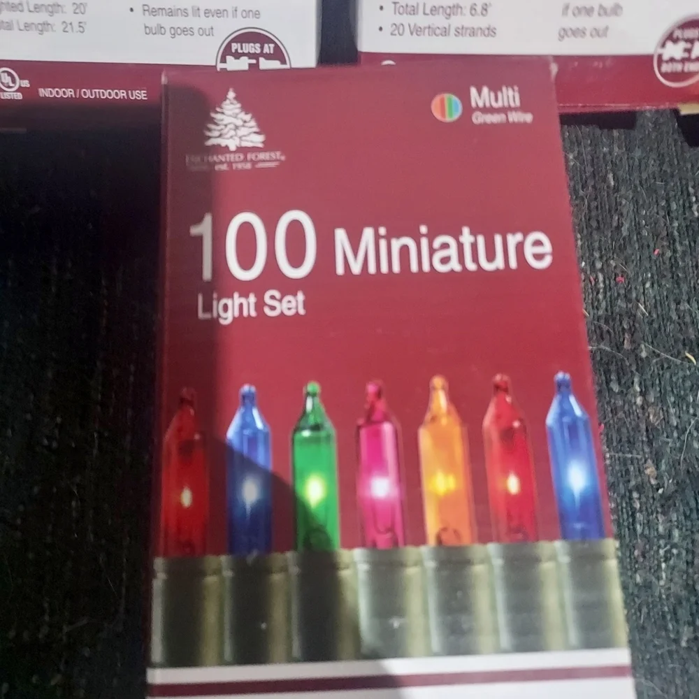 Multi-Color Miniature Light Set by Holiday Time